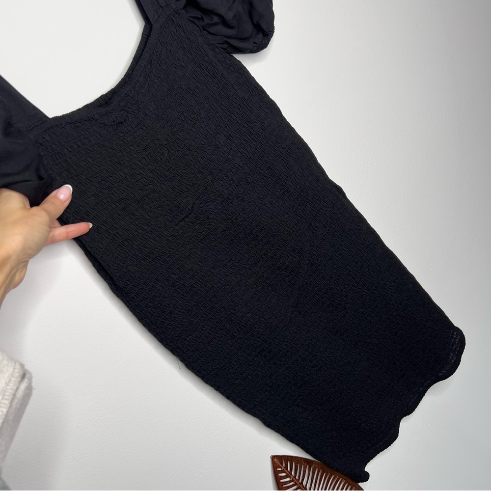 C30 Urban Outfitter Carnation‎ Smocked Puff Sleeve Square Neck Mini Dress - Picture 5 of 7